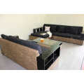 High Standard Wicker Furniture Water Hyacinth Sofa Set for Indoor Living Room